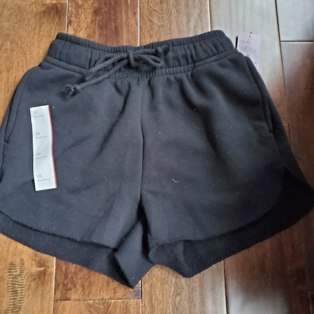 Sweatpants material shorts size extra small in black by  wild table new …